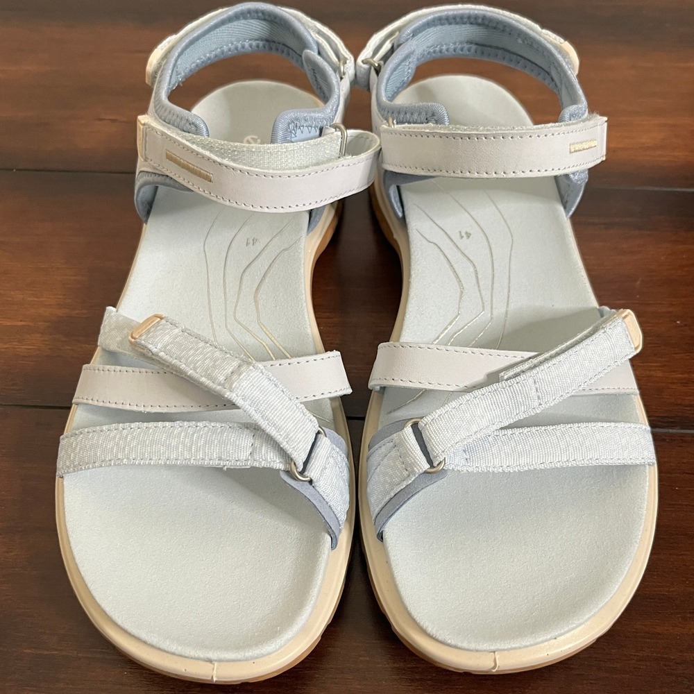 ECCO Women's Offroad Roam Nubuck Outdoor Sandals Blue size EU 41/10-10.5 NIB - Picture 2 of 10